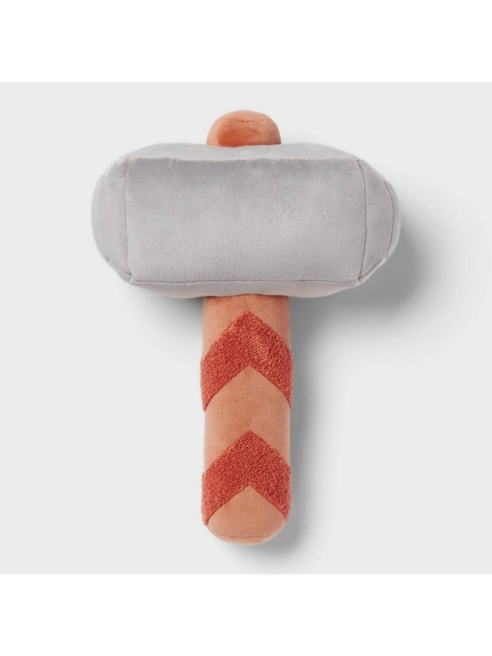 Marvel Pillowfort Thors Hammer Plush Throw Pillow 16" Gray & Orange Polyester